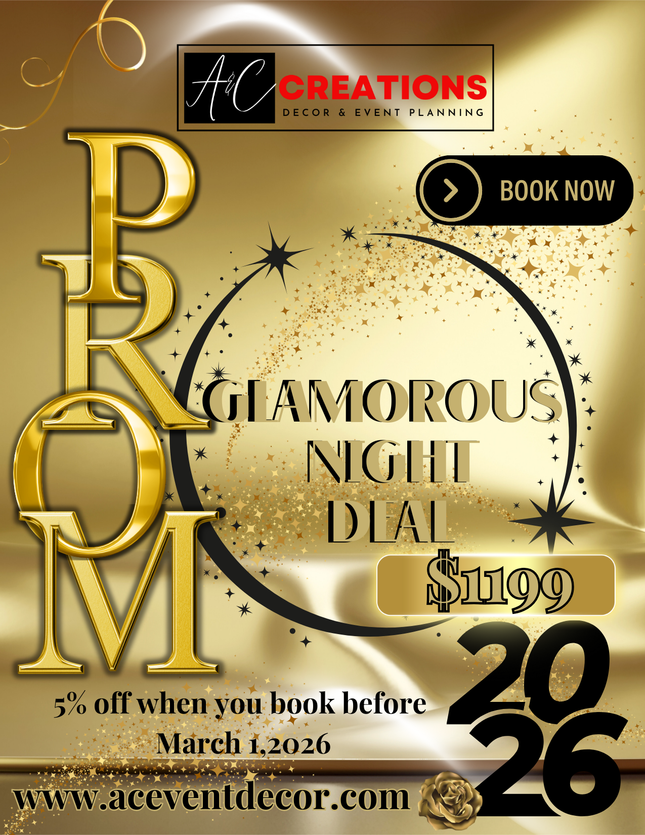 GLAMOROUS NIGHT DEAL (PROM PACKAGE) 2025